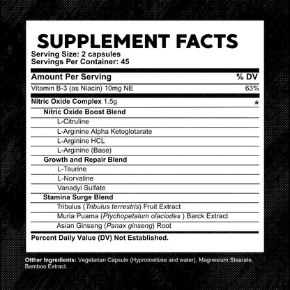 Nitric Oxide Booster | Suplemento para hombres
